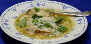 Quarantine Kitchen: Chicken-Orzo Soup